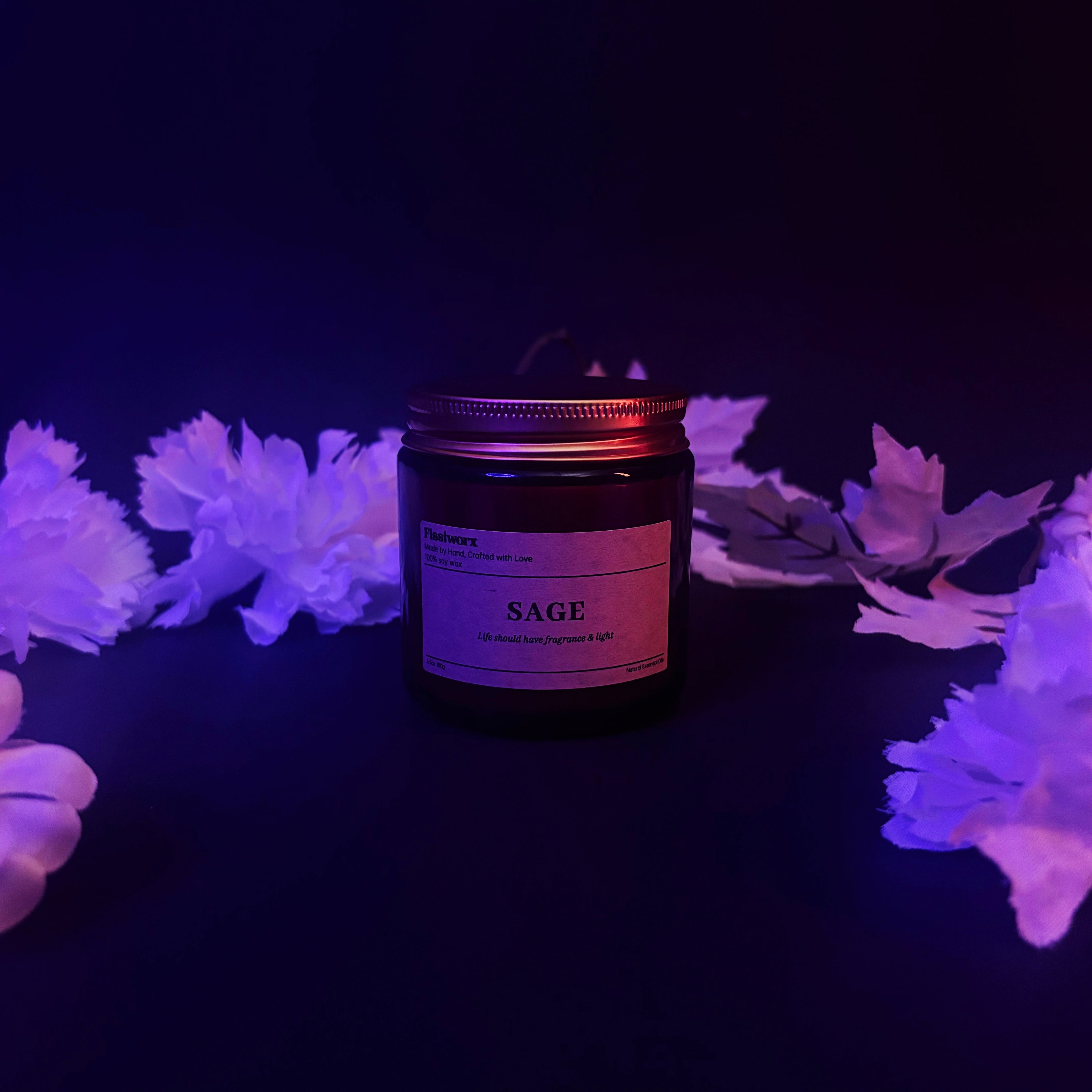 MoonLight Orchid Candle & Bloom Date Box
